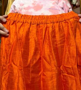 Vibrant Orange Ethnic lehenga choli