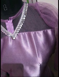 Elegant Lavender Silk Kurta duppata