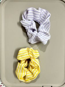 Set of 2 Striped Pinteresty Scrunchies