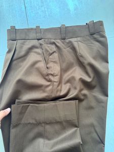 Classic Brown Pleated Trousers