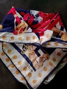 Rare Find Vintage CELINE 90s Cotton Scarf