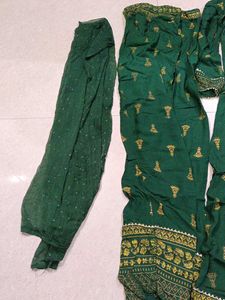 Beautiful Green Kurta Set with Dupatta