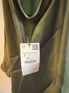 Satin tie back ZARA dress (New with tags)