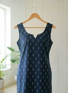 Elegant Navy Printed Kurta