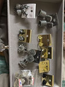 Assorted Oxidized Silver Earrings Sets