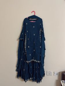 Elegant Teal Kurta Set with Dupatta