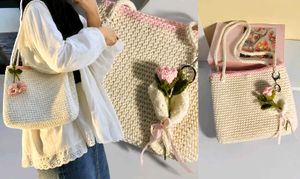 Cute Crochet Cherry Shoulder Bag