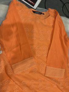 georgette embroidered kurta