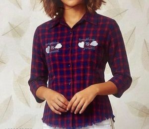 Chic Plaid Button-Up Shirt