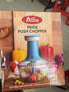 Pride push chopper, unbreakable container