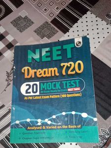 NEET Dream 720 Mock Test Book