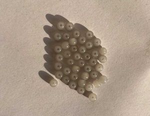 Grey Glass Beads for Jewelry Making