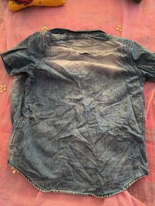 Boys Denim Short Sleeve Shirt