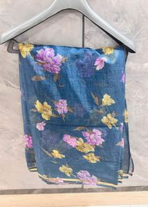 Elegant Floral Print Saree