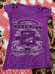Purple Graphic T-Shirt