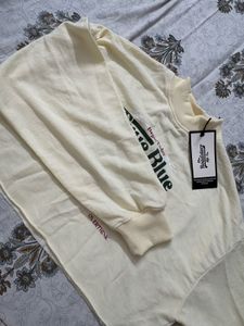 Roadster Graphic Print crop oversized sweatshirt