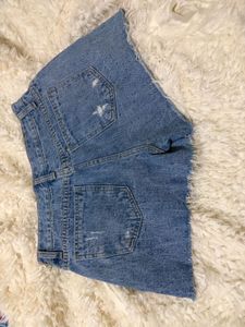 Y2K Distressed Denim Shorts