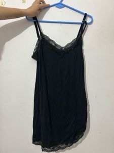 Lace Trim Cami Slip Dress
