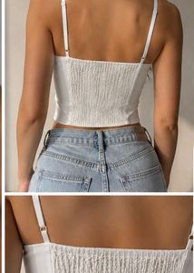 White leather top