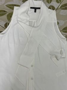 Korean Bow Tie Sleeveless Top