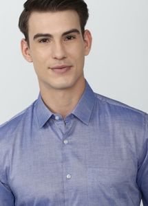 Peter England Men's Blue Shirt XL