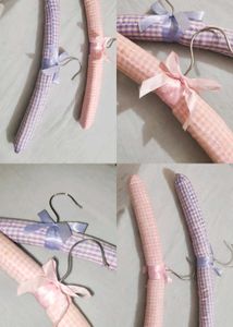 Set of 2 Padded Hangers with Bows