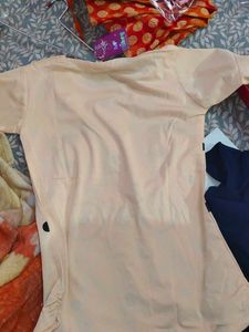 Cute Polka Dot &amp; Bicycle Print Top