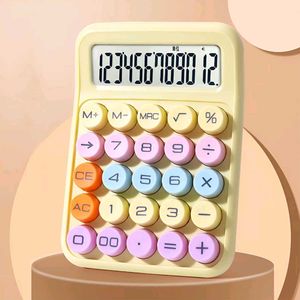 12 Digit Candy Color Calculator Purple | Cute Roun