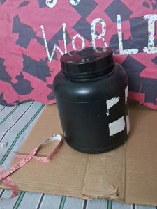 Black Supplement Container