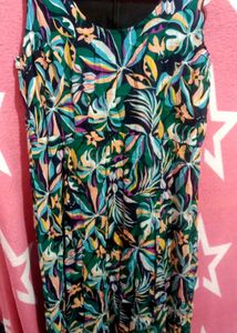 Colorful Floral Print Summer Dress