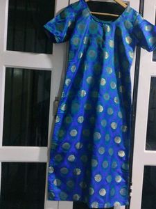 Beautiful Blue Brocade Kurta