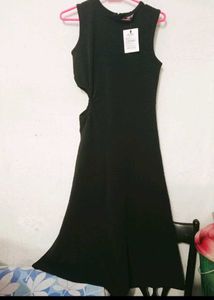 Sassafras Black Cut Out Dress