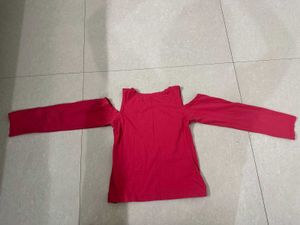 Chic Cold Shoulder Long Sleeve Top