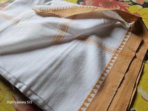 Pure Cotton White Gamchha (Towel)
