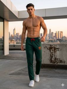 Men's Green "NY" Joggers LOWER