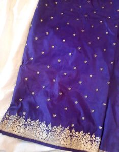 Elegant Purple Banarasi Silk Saree