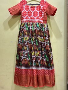 Beautiful Ikat Silk Gown