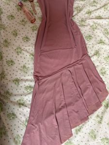 Elegant Strapless Rose Dress