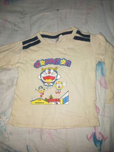 New Born Baby Tshirt, Cream Colour,Unisex