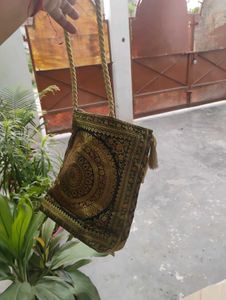 Gold Ethnic Tote Bag