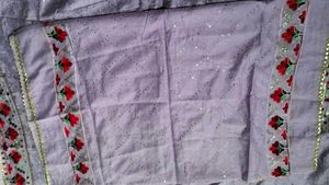 LAVENDER colour beautiful gota pati suit