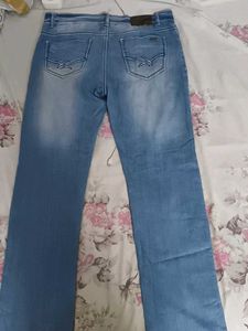 blue faded jeans not used condition brand new