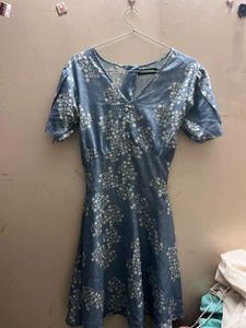 Sassafras Floral Print Mini Dress