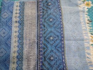 Blue and black hijab for girls.