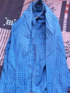 Men's Blue Checkered Shirt