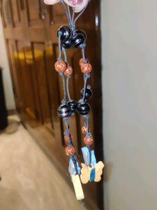 Butterfly Beaded Keychain
