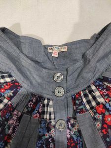 Boho Patchwork Mini Skirt