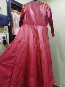 Beautiful Pink Embroidered Gown