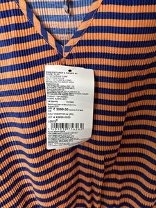 Levi’s Orange And blue Peplum Top