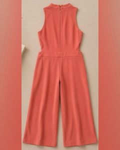 Women Pink Solid Basic Jumpsuit